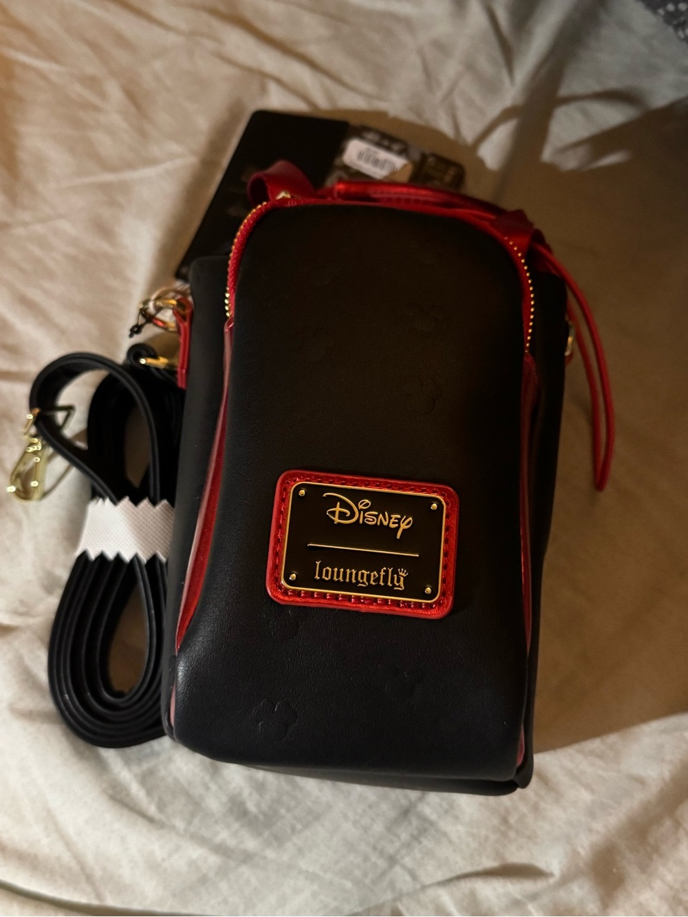 NWT Minnie Mouse Loungefly water bottle crossbody